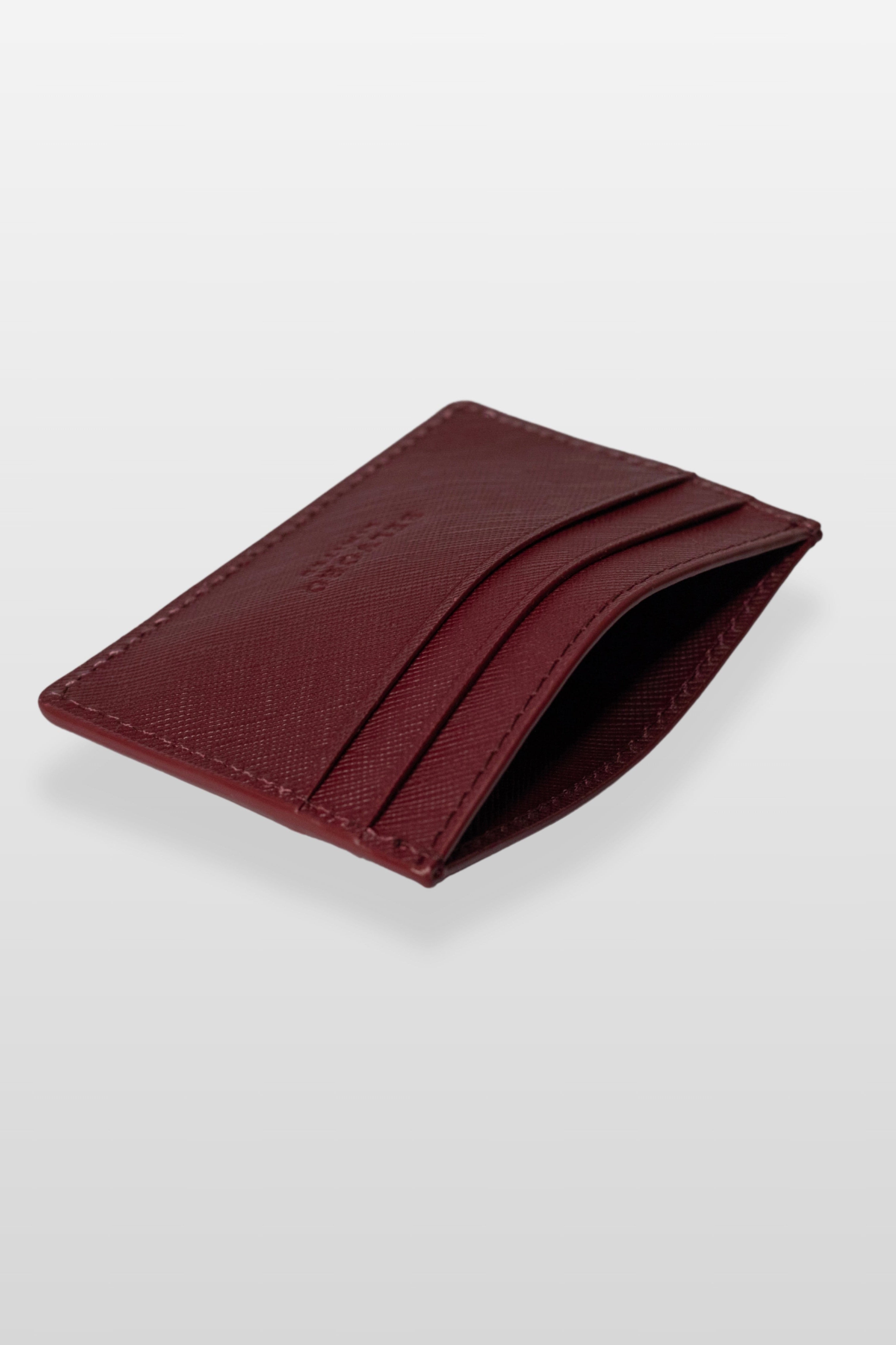 Tarjetero Granate Saffiano