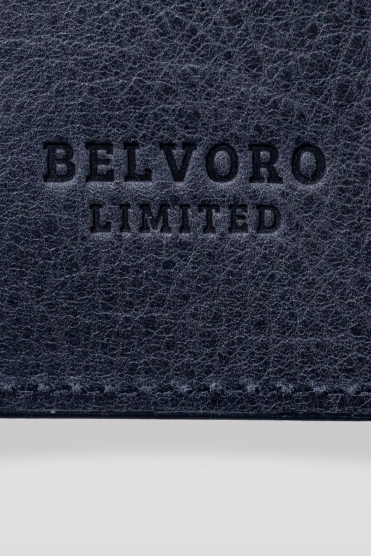 Tarjetero Azul Desgastado