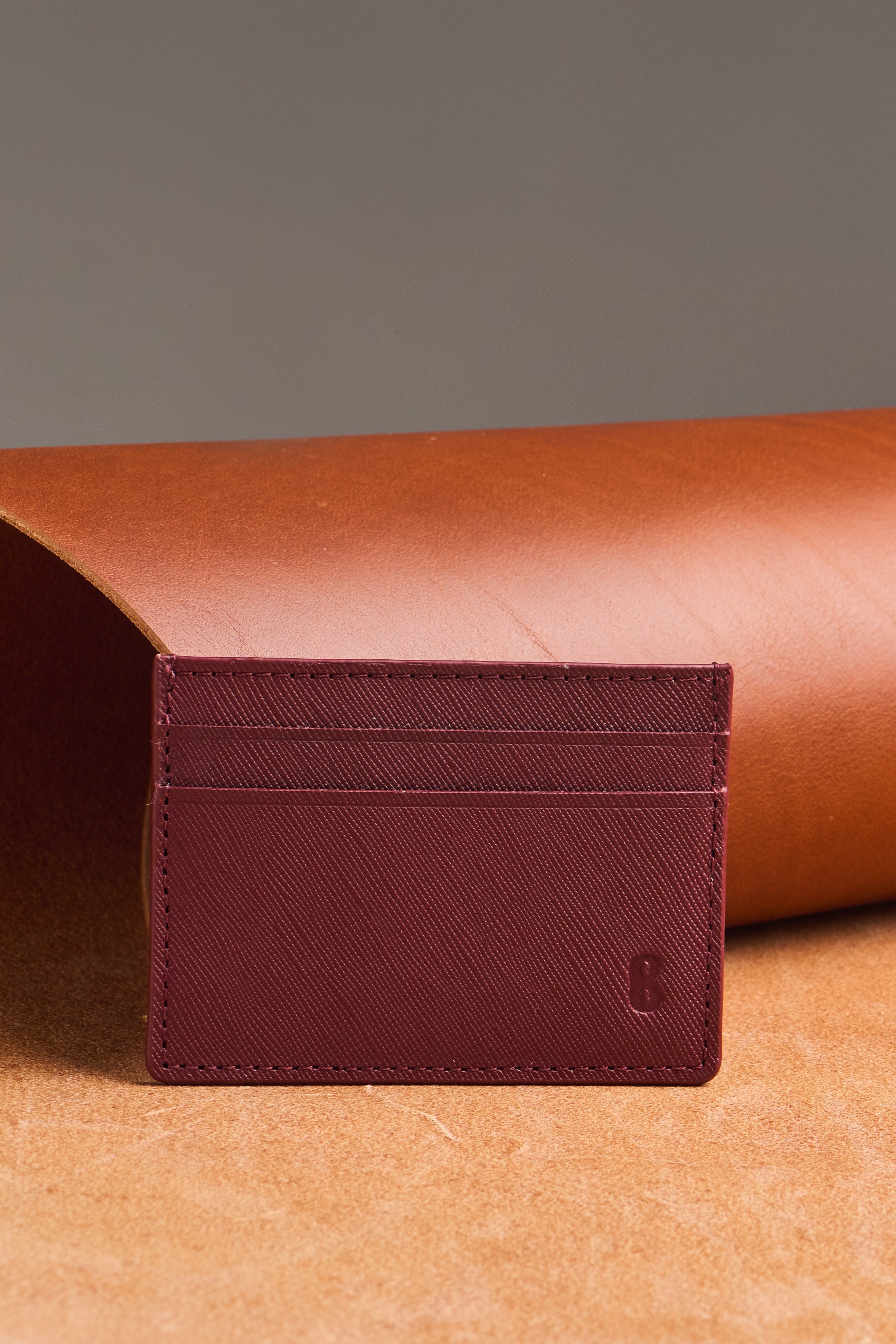Tarjetero Granate Saffiano
