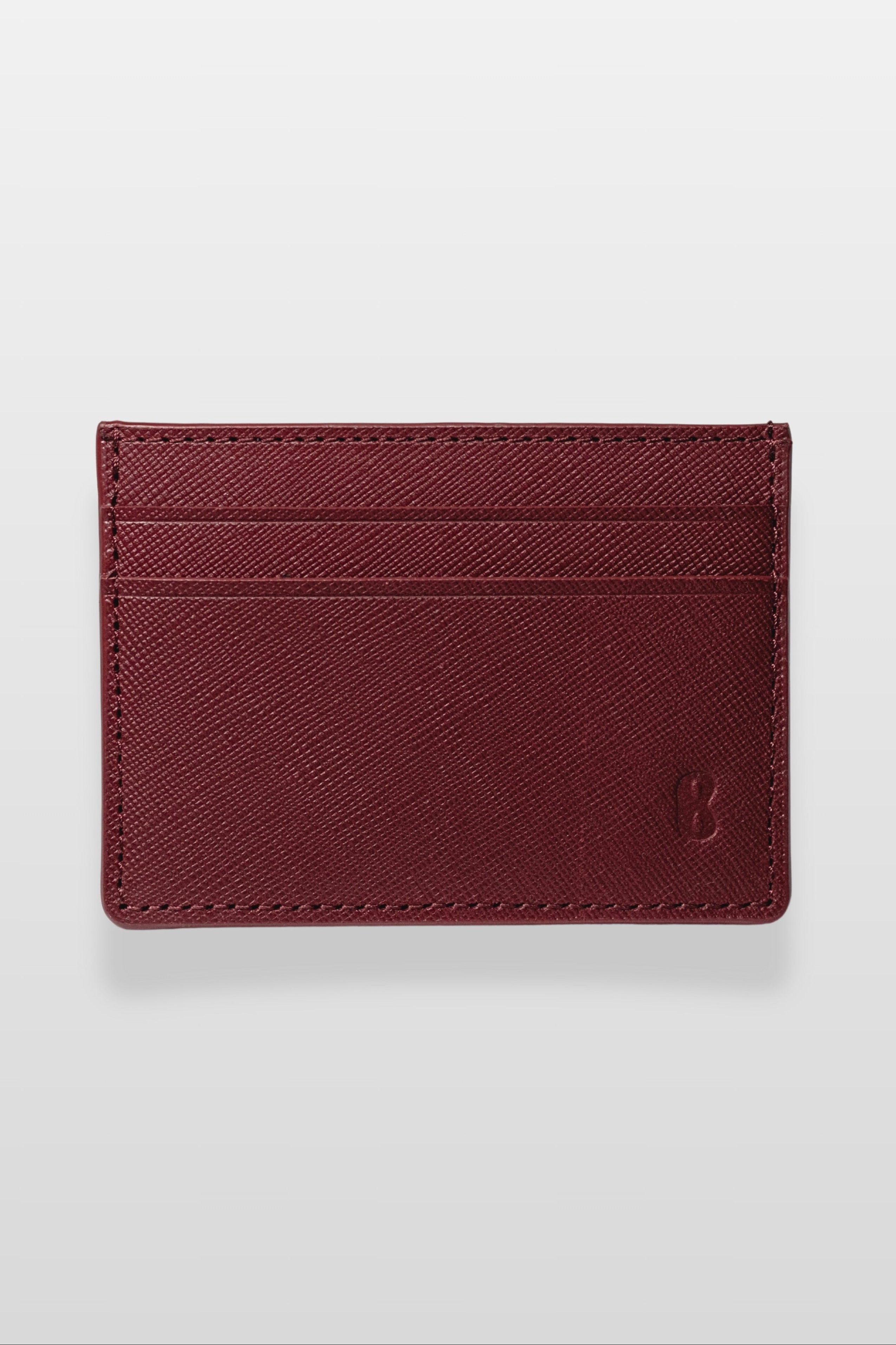 Tarjetero Granate Saffiano