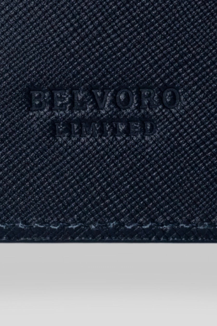 Tarjetero Azul Saffiano